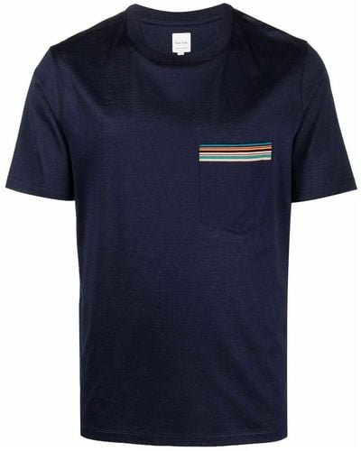 Paul Smith Pocket Detail T-shirt - Blue