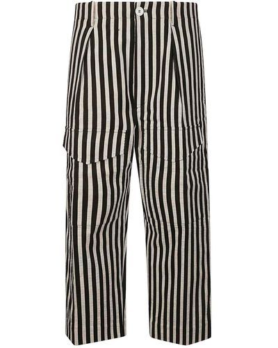 Setchu Trousers With Pleat - White