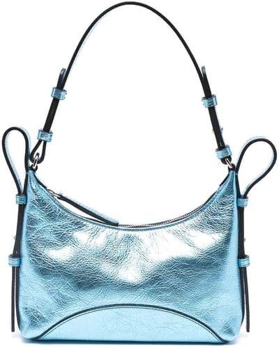 Zanellato Mita Leather Shoulder Bag - Blue