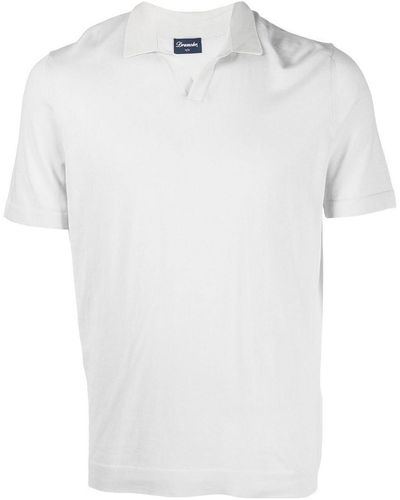 Drumohr Cotton Polo Shirt - White