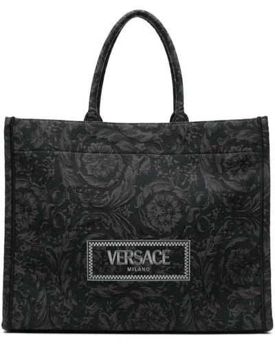 Versace Large Barocco Bag - Black