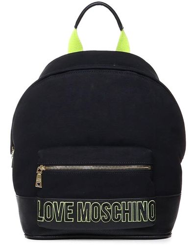 Love Moschino Love Backpack In Cotton - Blue
