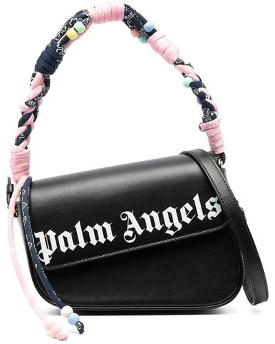Palm Angels Crash Logo-print Shoulder Bag - Black