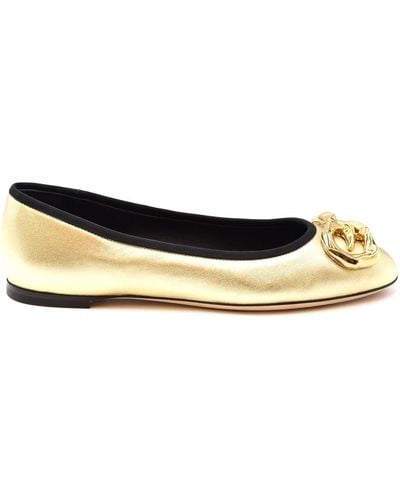 Giuseppe Zanotti Ballet Flats - Metallic