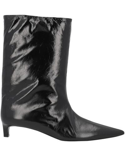 Jil Sander Leather Boots - Black