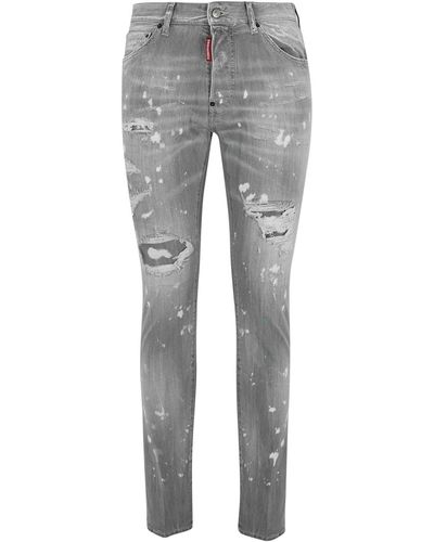 DSquared² Gray Denim Pants