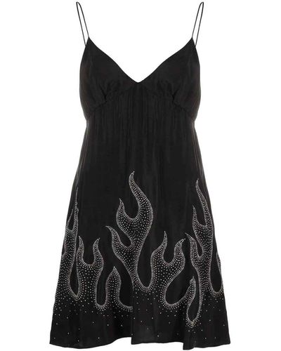 Palm Angels Women's Studded Burning Dress - Black