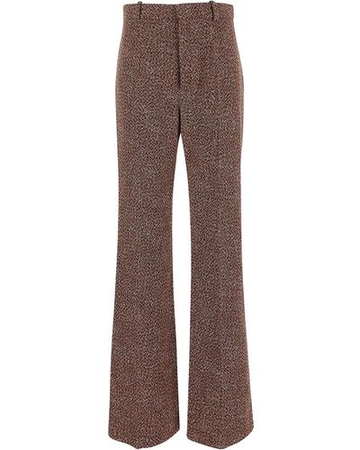 Chloé Flare Trousers - Brown