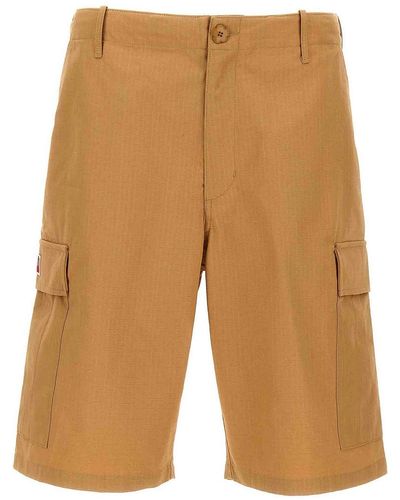 KENZO Cargo Workwear Bermuda Shorts - Natural