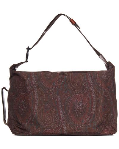 Etro Tech Fabric Suitcase - Brown