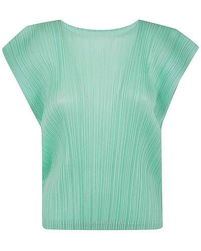 Pleats Please Issey Miyake Monthly Colours March Shirt - Green