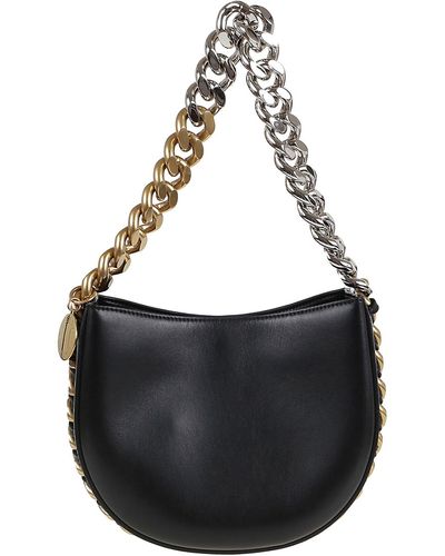 Stella McCartney Frayme Small Faux Leather Bag - Black