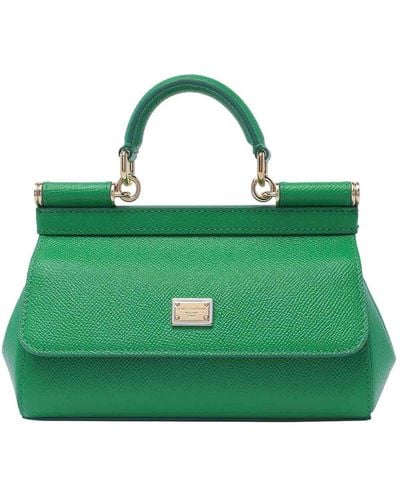 Dolce & Gabbana Elongated Sicily Handbag - Green