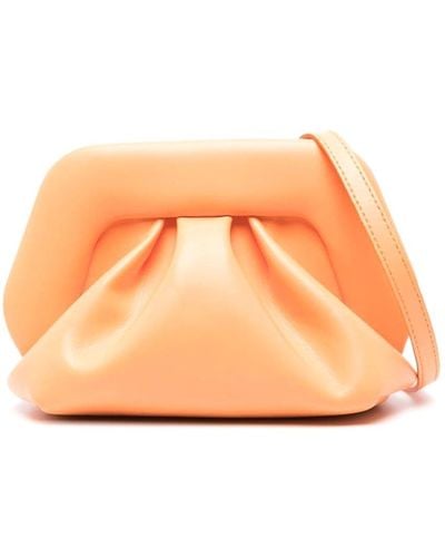 THEMOIRÈ Gea Vegan Leather Clutch Bag - Orange