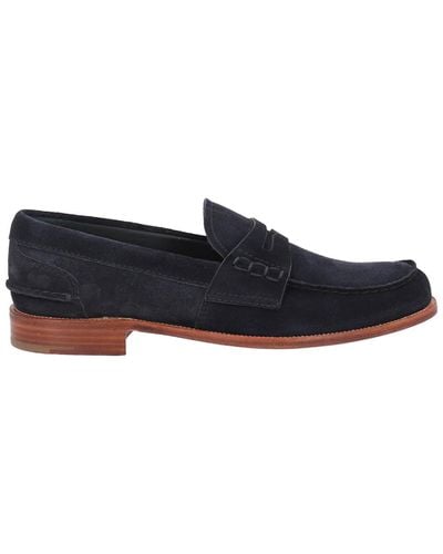 Church's Loafers In Suede - Blue