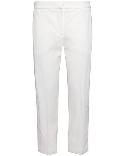 Alexander McQueen Viscose Blend Pants - White