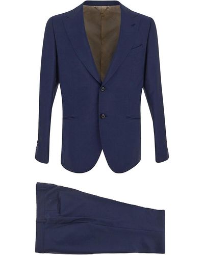 Maurizio Miri Wool Suit - Blue