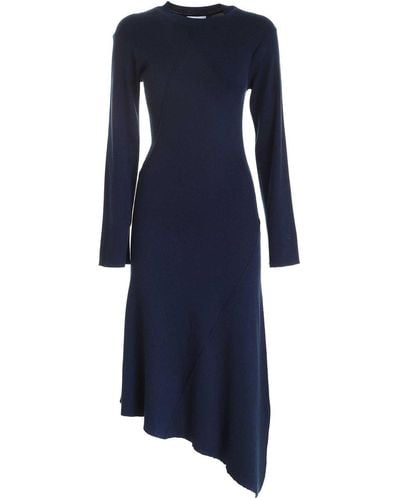 KENZO Asymmetrical Dress In - Blue