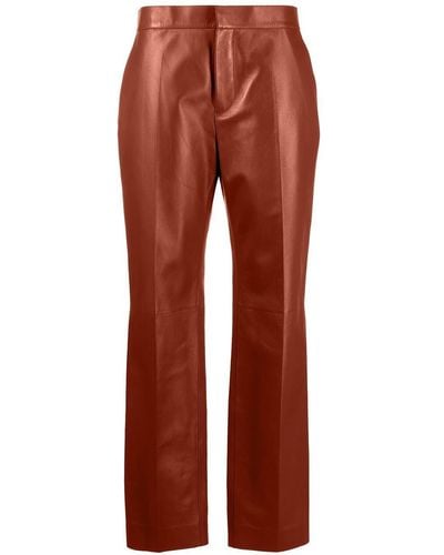 Chloé Leather Tailored Trousers