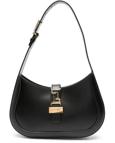 Versace Small Hobo Bag - Black