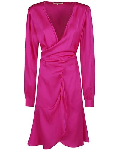 Silk95five Short Silk Dress - Pink