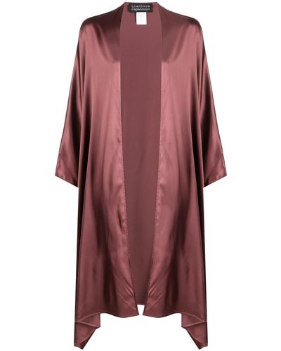 Gianluca Capannolo Open Front Draped Cape - Red