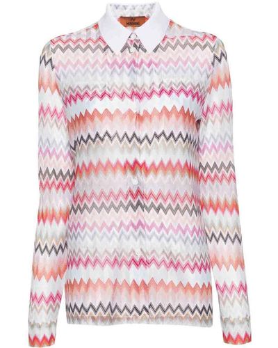 Missoni Zigzag Pattern Shirt - White