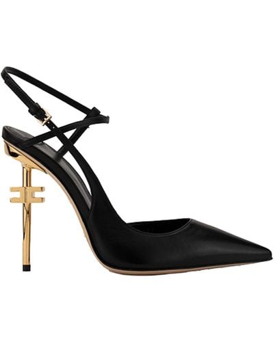 Elisabetta Franchi Court Shoes Skin Pointe - Black