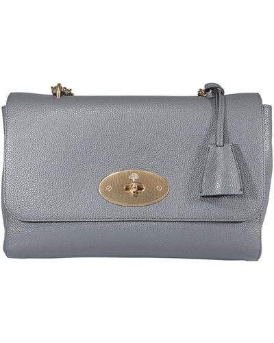 Mulberry Leather Clutch - Gray