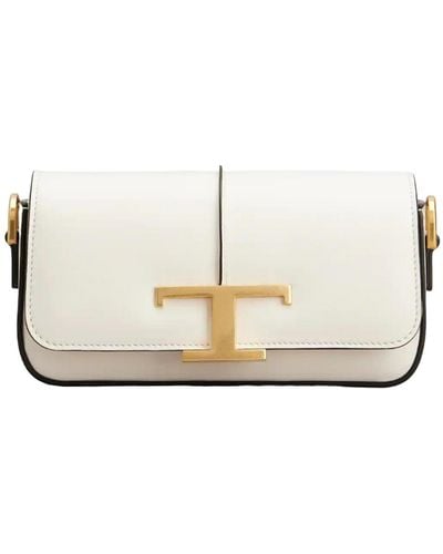 Tod's Leather Flap Bag - White