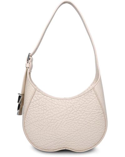 Burberry Small Ivory Leather Bag - White