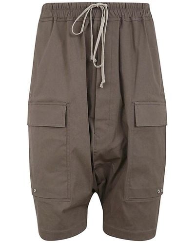 Rick Owens Cargo Pods Shorts - Grey