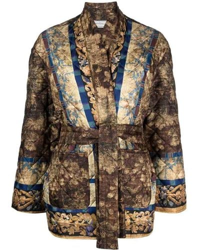Pierre Louis Mascia Silk Blend Kimono Jacket - Black