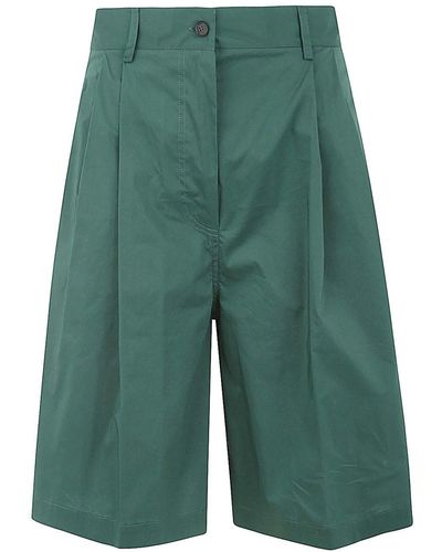 Liviana Conti Cotton Shorts - Green