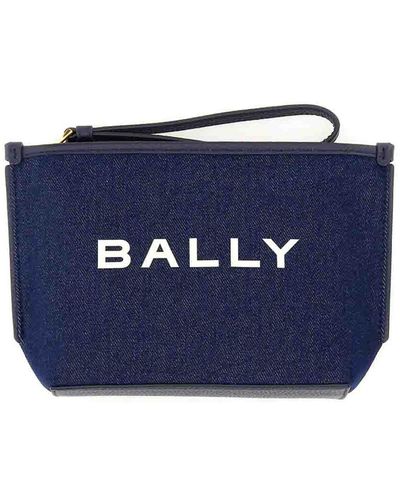 Bally Clutch Bag - Blue
