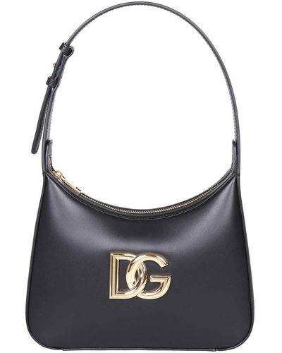 Dolce & Gabbana Leather Shoulder Bag - Blue