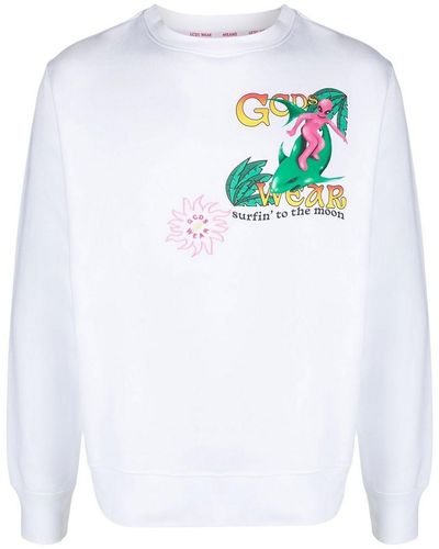 Gcds Cotton Sweatshirt - White