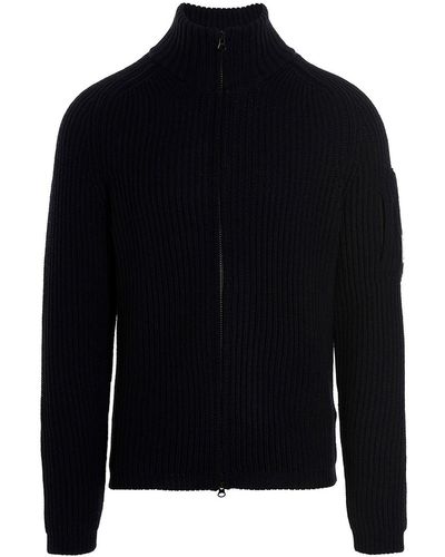 C.P. Company Ribbed Wool Sweater - Blue