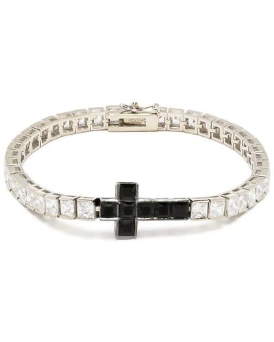 DARKAI Cross Tennis Bracelet - White