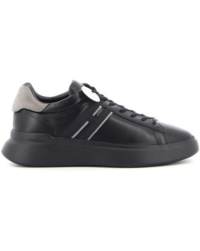 Hogan H580 Leather Sneakers - Black