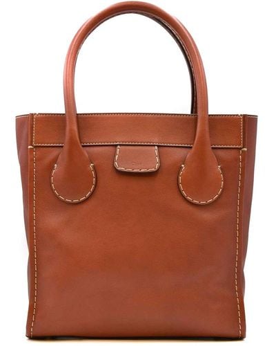 Chloé Leather Bag - Brown