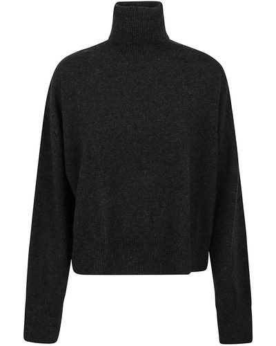 P.A.R.O.S.H. High Neck Sweater - Black