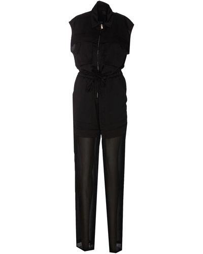 Pinko Utility Saint Suit With Georgette - Black