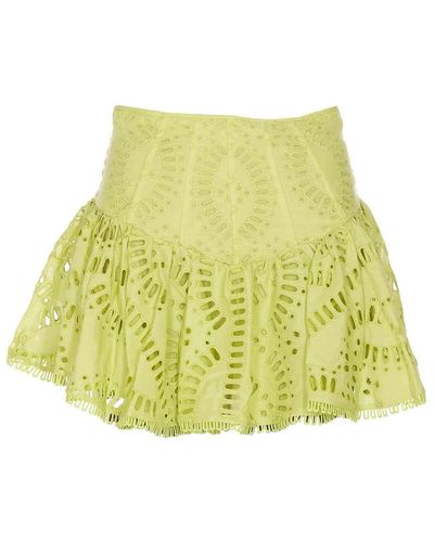 Charo Ruiz Favik Short Skirt - Yellow