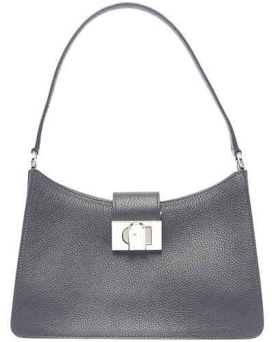 Furla Medium 1927 Shoulder Bag - Grey