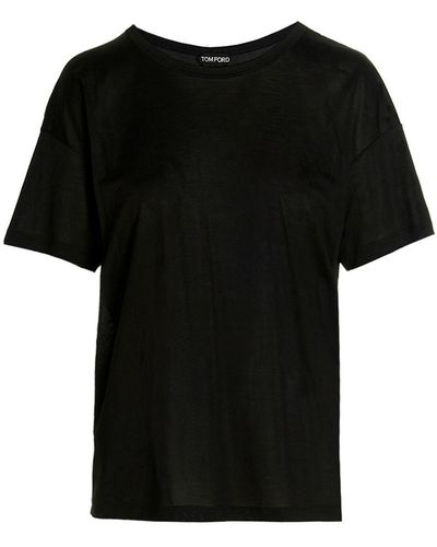 Tom Ford Silk T-shirt - Black