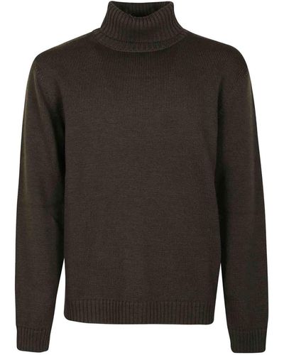 Zanone Turtleneck Sweater - Black