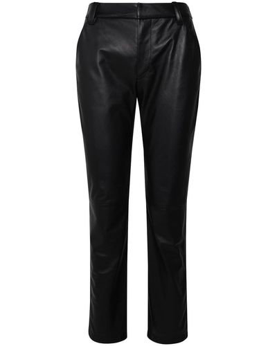 Ferrari Leather Trousers - Black