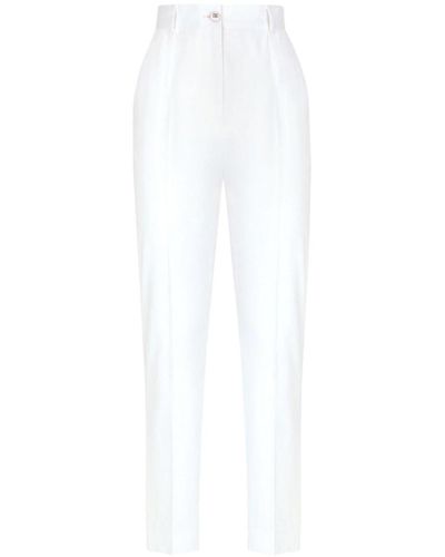 Dolce & Gabbana Dna Cigarette Trousers - White