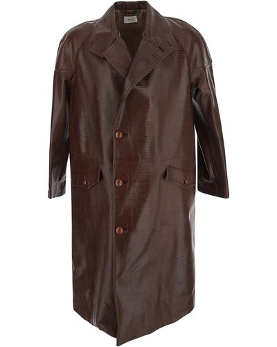 Bally Brown Coat With Long Sleeves